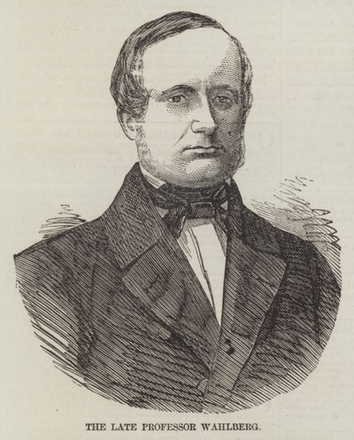 Den framlidne professor Wahlberg (gravyr) av English School