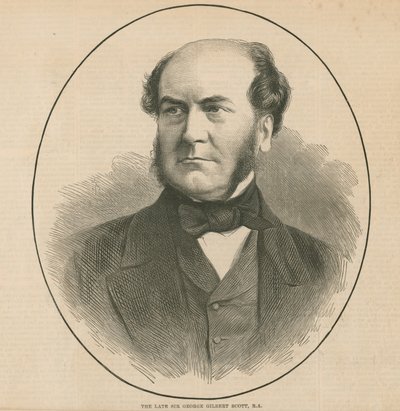 Den bortgångne Sir George Gilbert Scott, RA, arkitekt av English School