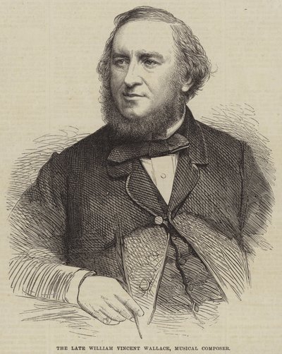Den bortgångne William Vincent Wallace, musikalisk kompositör (gravyr) av English School