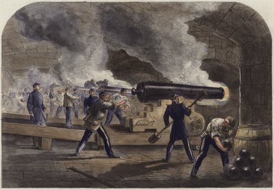 Huvudbatteriet vid Fort Sumter av English School