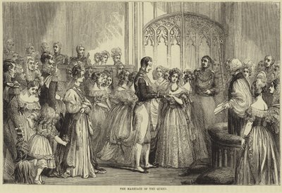Äktenskapet mellan drottning Victoria och prins Albert av Saxe-Coburg och Gotha av English School