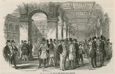 Köpmännen går (sydvästlig vinkel), Royal Exchange av English School