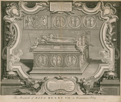 Monumentet av kung Henrik VII av English School