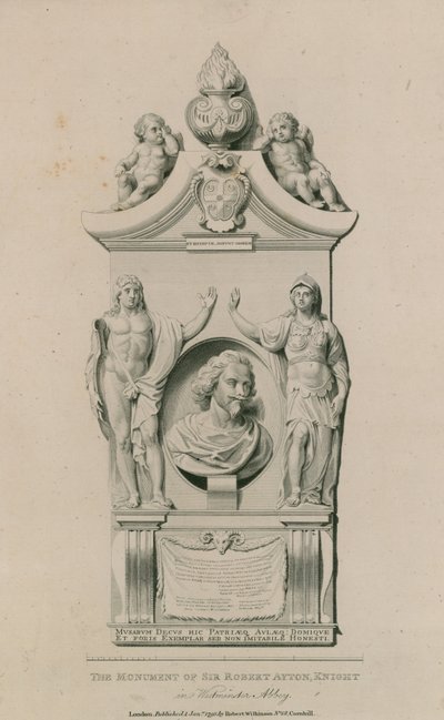 Sir Robert Aytons monument av English School