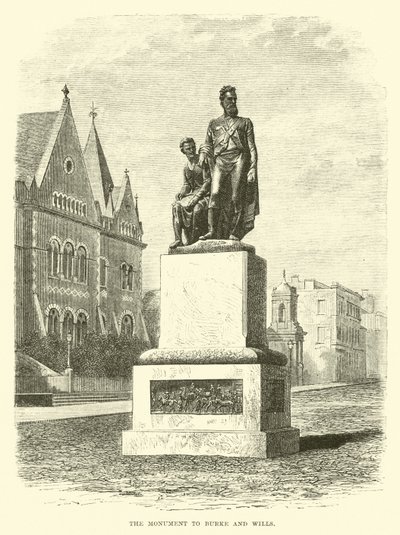 Monumentet till Burke och Wills av English School