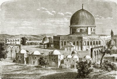 Moskén i Omar - platsen för templet i Jerusalem av English School