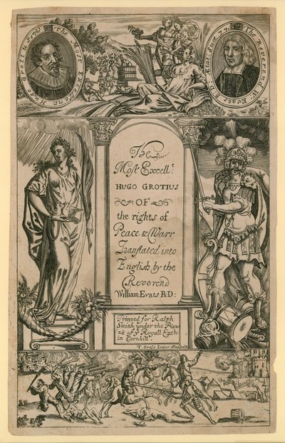 Den förnämligaste Hugo Grotius av rätten till fred och krig av English School