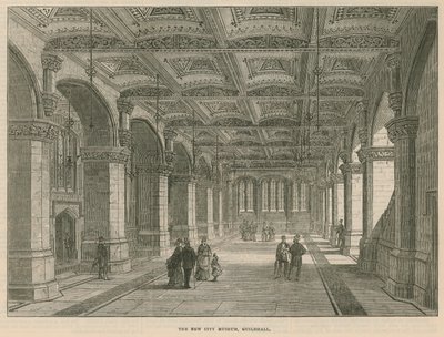Det nya stadsmuseet, Guildhall, London av English School