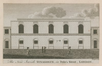 Den nya judiska synagogan i Dukes Street, London av English School