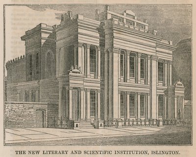 Den nya litterära och vetenskapliga institutionen, Islington, London av English School