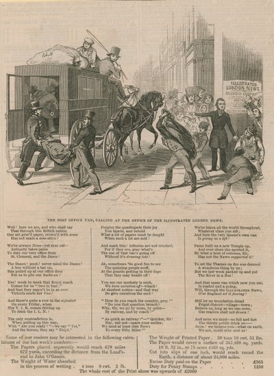 Postkontoret på kontoret för Illustrated London News av English School