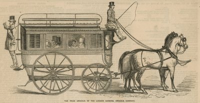 Prisomnibus från London General Omnibus Company av English School