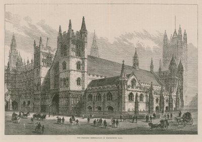 Den föreslagna restaureringen av Westminster Hall av English School