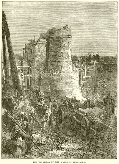 Reparationen av Jerusalems murar av English School