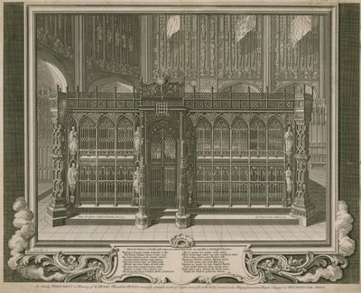 Det ståtliga monumentet till minne av kung Henrik VII och hans drottning av English School
