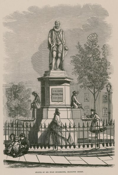 Statyn av Sir Hugh Myddleton på Islington Green av English School