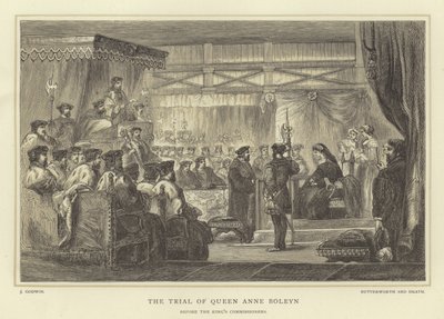 Rättegången mot drottning Anne Boleyn inför Kings Commissioners av English School