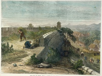 Pekins vägg (färgad gravyr) av English School