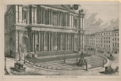 Det västra området av St Pauls Cathedral av English School