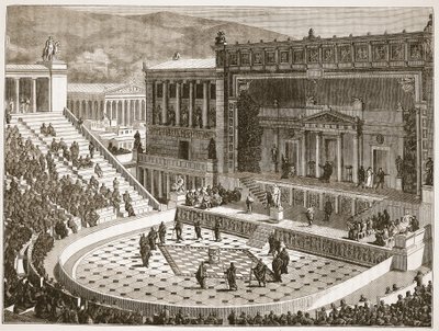 Dionysos teater i Aten av English School