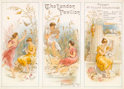 Teaterprogram, London Pavilion, Piccadilly av English School