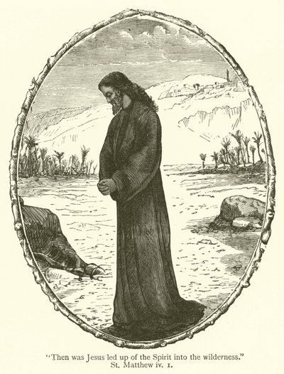 "Då fördes Jesus av Anden ut i öknen", St Matteus, iv av English School