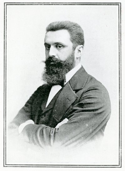 Theodor Herzl (1860-1904) (s/v foto) av English School