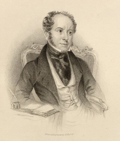 Theodore Hook, Esq., graverad av G. Murray av English School