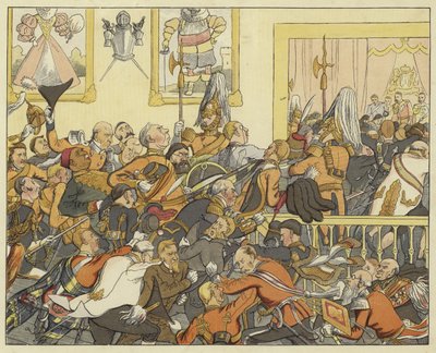Denna skakande oenighet mellan adeln, denna söndring av varandra i hovet Henry VI, del I, akt IV, scen 1 av English School