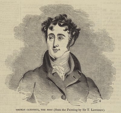 Thomas Campbell, poeten (gravyr) av English School