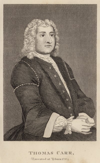 Thomas Carr, avrättad i Tyburn 1737 av English School
