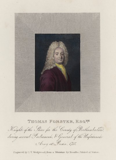 Thomas Forster (färgad gravyr) av English School