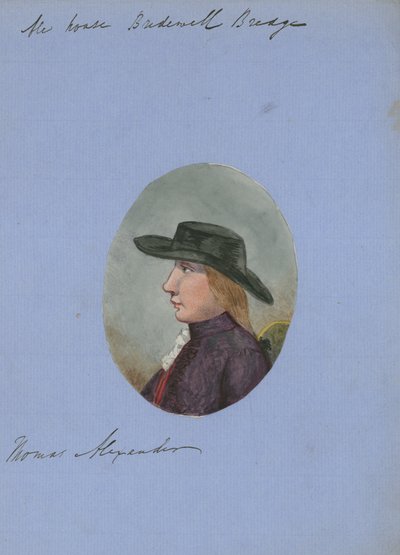 Thomas Hependen, huset, Bridewell Bridge (wc på papper) av English School