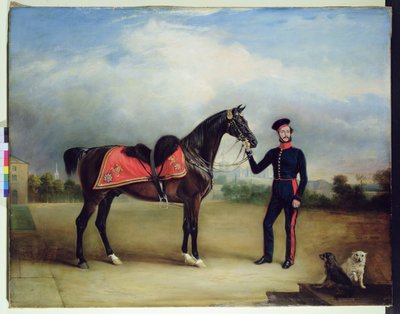 Thomas Oliver Gascoigne från Royal Horse Guards (olja på duk) av English School