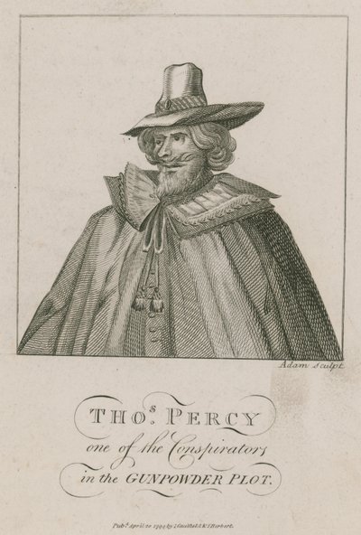 Thomas Percy, en av konspiratörerna i Gunpowder Plot av English School