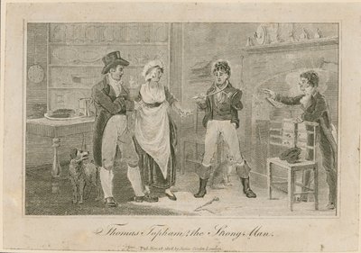 Thomas Topham, den starka mannen i Islington av English School