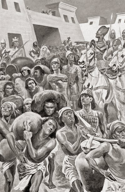 Thutmose III i spetsen för sin armé, från Hutchinson