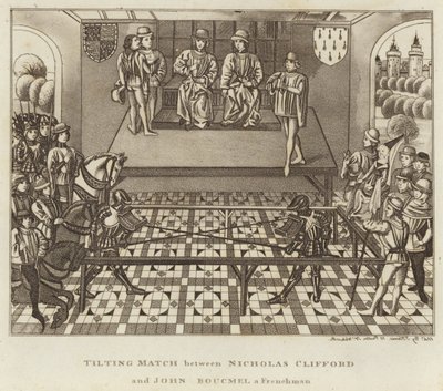 Tilting Match mellan Nicholas Clifford och John Boucmel en fransman av English School