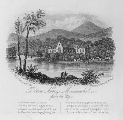 Tintern Abbey, Monmouthshire, från Wye av English School