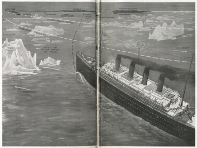 Titanic i isflaket, från 