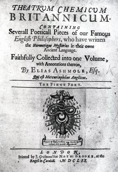 Titelsida till Theatrum Britannicum av Elias Ashmole, 1652 (tryck) av English School