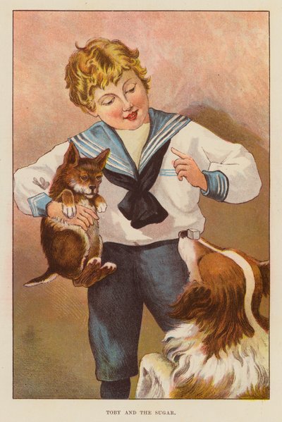 Toby and the Sugar (färg litho) av English School