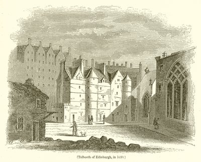 Tolbooth i Edinburgh, 1630 av English School