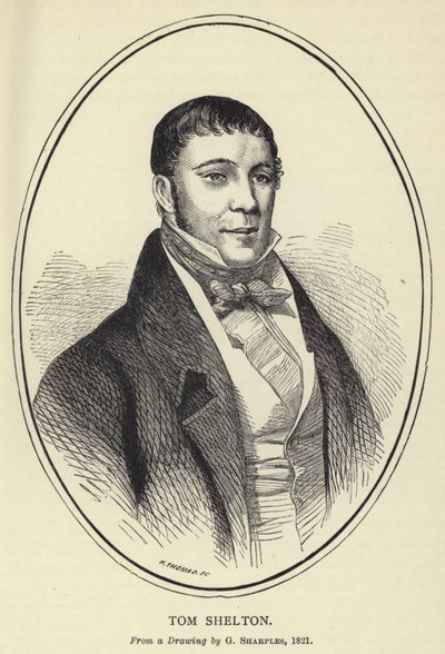 Tom Shelton, Från en teckning av G Sharples, 1821 av English School