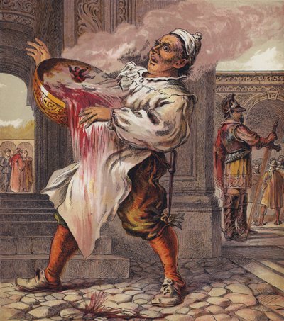 Tom Thumb (färg litho) av English School