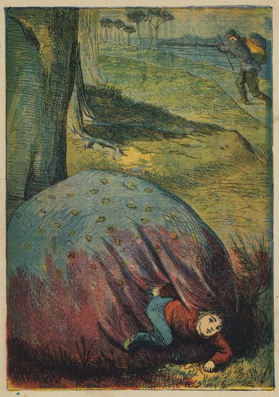 Tom Thumb och Tinker (färglitografi) av English School