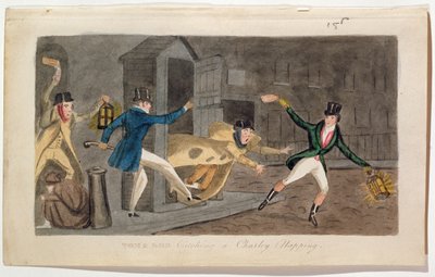 Tom och Bob tar en tupplur av Charley, 1821 (akvatint) av English School