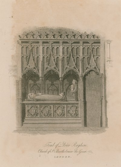 Tomb of Prior Rayhere, Church of St Bartholomew the Great, Smithfield av English School