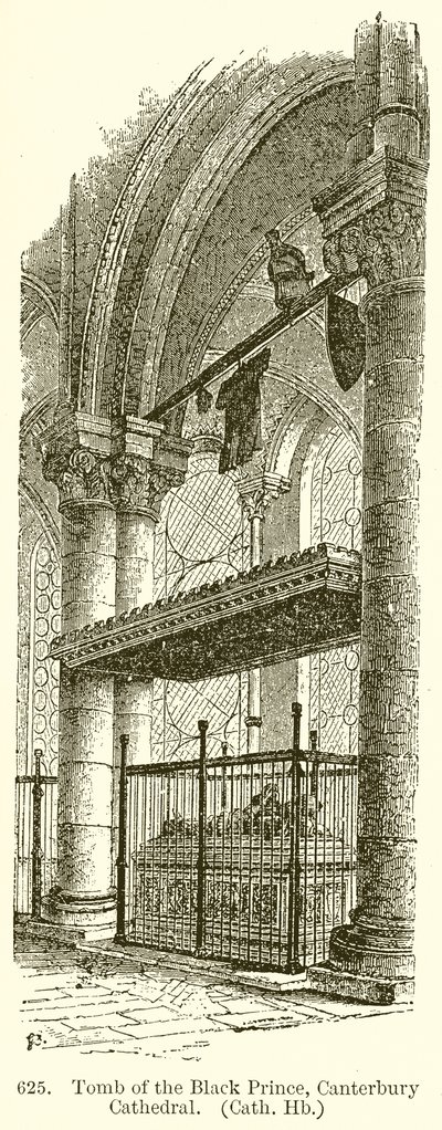 Den svarte prinsens grav, Canterbury Cathedral av English School