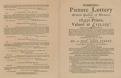 Tomkinss Picture Lottery från British Gallery of Pictures av English School